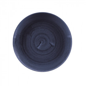 Тарелка мелкая 21,7см, без борта, Stonecast Patina, цвет Cobalt Blue PABLEVP81