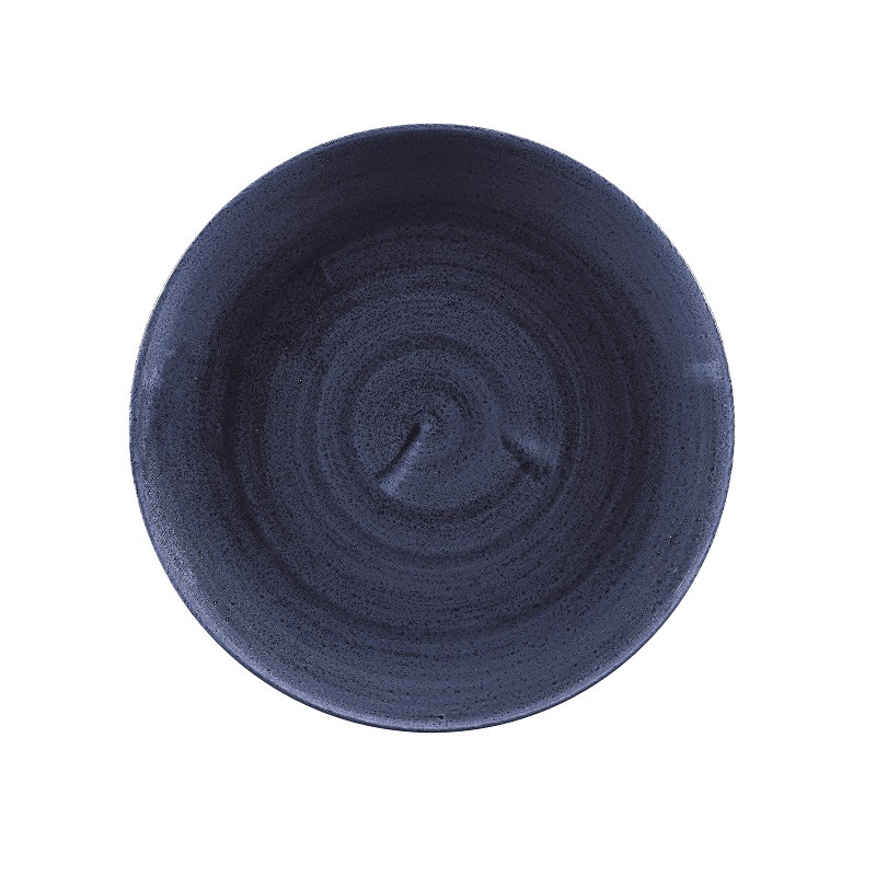 Тарелка мелкая 21,7см, без борта, Stonecast Patina, цвет Cobalt Blue PABLEVP81