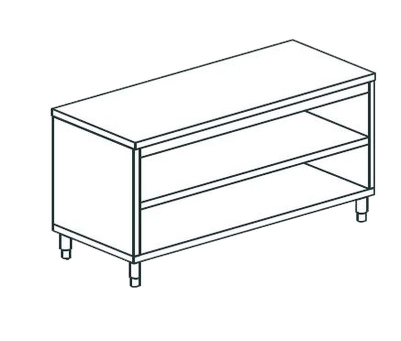 СТОЛ ПРОИЗВОДСТВЕННЫЙ ЗАКРЫТЫЙ С 3-Х СТОРОН APACH CHEF LINE LWC614SH2