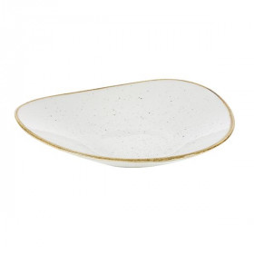 Салатник треугольный мелкий 23,8х15,8см, без борта, Stonecast, цвет Barley White SWHSTB231