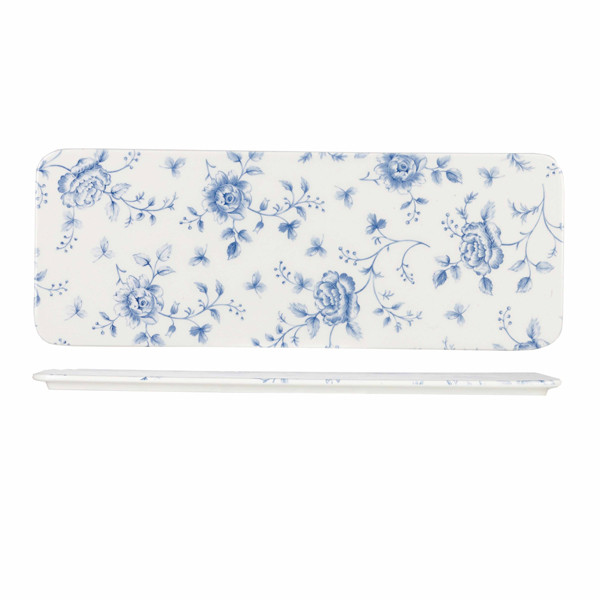 Блюдо сервировочное прямоугольное 37,6х14см, Vintage Prints, цвет Prague Rose Chintz RCPRST1