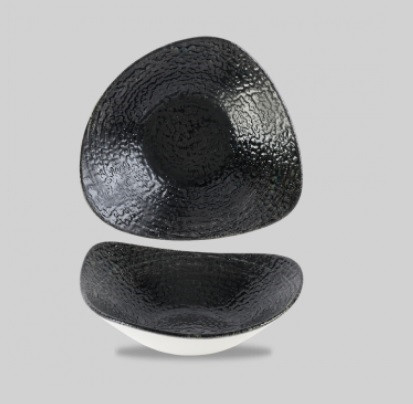 Салатник треугольный 0,60л d23,5см, без борта, цвет Homespun Chroma, Studio Prints HCBKTRB91